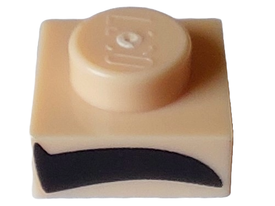 LEGO® los onderdeel Plaat met Motief Lichte Noga 3024pb027L