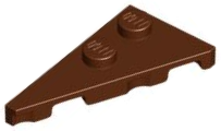Plaatje in Gallery viewer laden, LEGO® los onderdeel Wig Plaat Roodachtig Bruin 65429