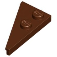 Plaatje in Gallery viewer laden, LEGO® los onderdeel Wig Plaat Roodachtig Bruin 65426