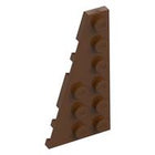 LEGO® los onderdeel Wig Plaat Roodachtig Bruin 54384