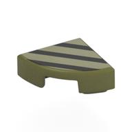 LEGO® onderdeel Tegel Rond met Motief Olijfgroen 25269pb034