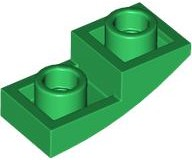 Plaatje in Gallery viewer laden, LEGO® los onderdeel Dakpan Gebogen Omgekeerd Groen 24201