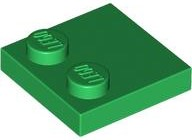 LEGO® los onderdeel Tegel Aangepast in kleur Groen 33909