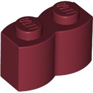 Plaatje in Gallery viewer laden, LEGO® los onderdeel Steen Aangepast Donkerrood 30136