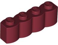 Plaatje in Gallery viewer laden, LEGO® los onderdeel Steen Aangepast Donkerrood 30137