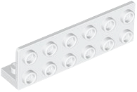 LEGO® los onderdeel Beugel in kleur Wit 5090
