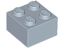 Plaatje in Gallery viewer laden, LEGO® los onderdeel Steen in kleur Zandblauw 3003