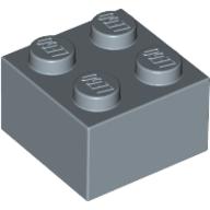 Plaatje in Gallery viewer laden, LEGO® los onderdeel Steen in kleur Zandblauw 3003