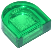 Plaatje in Gallery viewer laden, LEGO® los onderdeel Tegel Rond Doorzichtig Groen 24246
