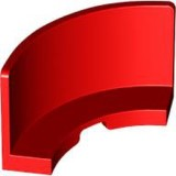 LEGO® los onderdeel Paneel in kleur Rood 3535