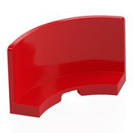 LEGO® los onderdeel Paneel in kleur Rood 3535