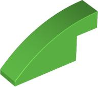 LEGO® los onderdeel Dakpan Gebogen in kleur Fel Groen 3573