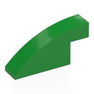 LEGO® los onderdeel Dakpan Gebogen in kleur Fel Groen 3573