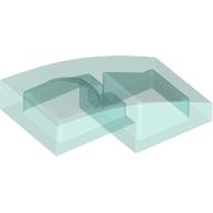 LEGO® onderdeel Dakpan Gebogen Doorzichtig Lichtblauw 11477