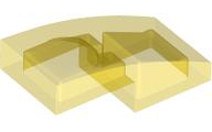 LEGO® los onderdeel Dakpan Gebogen Doorzichtig Geel 11477