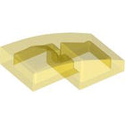 LEGO® los onderdeel Dakpan Gebogen Doorzichtig Geel 11477