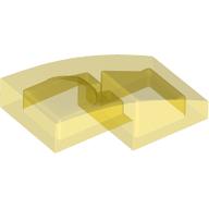 LEGO® los onderdeel Dakpan Gebogen Doorzichtig Geel 11477