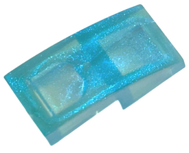 LEGO® Dakpan Gebogen Satijn Doorzichtig Lichtblauw 11477