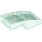 LEGO® Dakpan Gebogen Satijn Doorzichtig Lichtblauw 11477