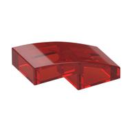 Plaatje in Gallery viewer laden, LEGO® los onderdeel Dakpan Gebogen Doorzichtig Rood 11477