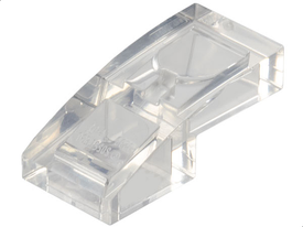 LEGO® los onderdeel Dakpan Gebogen Doorzichtig 11477