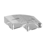LEGO® los onderdeel Dakpan Gebogen Doorzichtig 11477