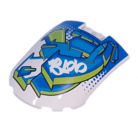 LEGO® los onderdeel Voorruit met Motief Wit 5274pb01