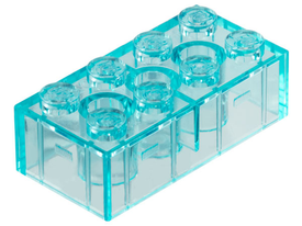 LEGO® los onderdeel Steen Doorzichtig Lichtblauw 3001
