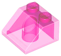 LEGO® onderdeel Dakpan Algemeen Doorzichtig Donkerroze 3039