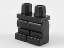 Plaatje in Gallery viewer laden, LEGO® los onderdeel Benen Aangepast in kleur Zwart 970cm00