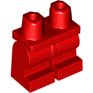 Plaatje in Gallery viewer laden, LEGO® los onderdeel Benen Aangepast in kleur Rood 970cm00
