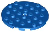 Plaatje in Gallery viewer laden, LEGO® los onderdeel Plaat Rond in kleur Blauw 11213