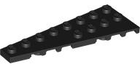LEGO® los onderdeel Wig Plaat in kleur Zwart 3544
