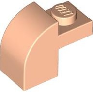 LEGO® los onderdeel Dakpan Gebogen in kleur Lichte Noga 6091