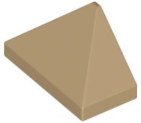 LEGO® los onderdeel Dakpan Algemeen Donker Geelbruin 15571