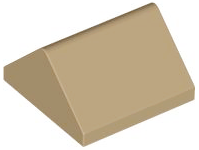Plaatje in Gallery viewer laden, LEGO® los onderdeel Dakpan Algemeen Donker Geelbruin 3043