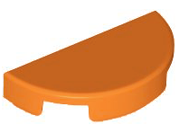 LEGO® los onderdeel Tegel Rond in kleur Oranje 1748