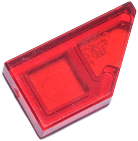 LEGO® los onderdeel Tegel Aangepast Doorzichtig Rood 5092