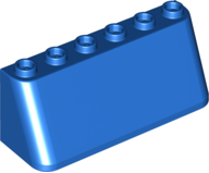 LEGO® los onderdeel Voorruit in kleur Blauw 4176