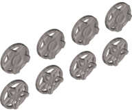 Plaatje in Gallery viewer laden, LEGO® los onderdeel Wiel Accessoire in kleur Zilver 29117