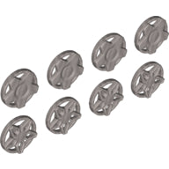 LEGO® los onderdeel Wiel Accessoire in kleur Zilver 29117