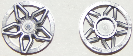 LEGO® los onderdeel Wiel Accessoire in kleur Zilver 29117b