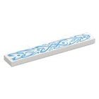 LEGO® los onderdeel Tegel met Motief in kleur Wit 6636pb362