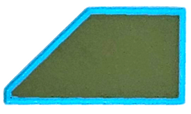 LEGO® Tegel Aangepast met Motief Medium Azuurblauw 5092pb001