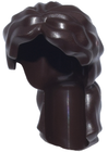 LEGO® los onderdeel Haar in kleur Donker Bruin 6977
