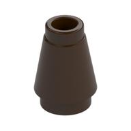 LEGO® los onderdeel Kegel in kleur Donker Bruin 4589b
