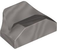 LEGO® los onderdeel Dakpan Gebogen Metallisch Zilver 47458
