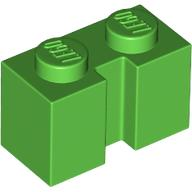 Plaatje in Gallery viewer laden, LEGO® los onderdeel Steen Aangepast in kleur Fel Groen 4216