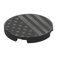 Plaatje in Gallery viewer laden, LEGO® los onderdeel Tegel Rond met Motief Zwart 67095pb077