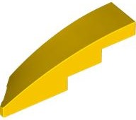 LEGO® los onderdeel Wig in kleur Geel 5414